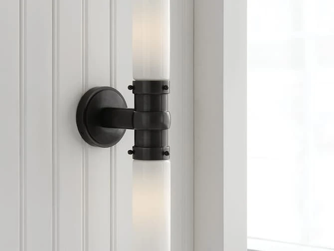 Modern Classic Bronze Double Wall Light 4 Modern Classic Bronze Double Wall Light - Image 2