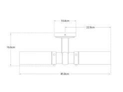 Modern Classic Bronze Double Wall Light 7 Modern Classic Bronze Double Wall Light -Andrew Martin 1092726 graydon double tech drswing