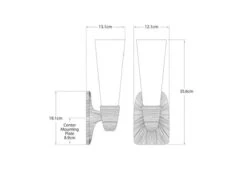 Single Aged Iron Wall Light -Andrew Martin 1092755 utopia single drawing