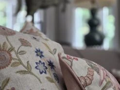 Embroidered Cushion In Fable Linen In Woodland -Andrew Martin 1093024 80d4f20cdf35519caf9d96ace2ba6450