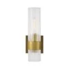 Vertical Ribbed Glass Wall Light -Andrew Martin 1093038 geneva sconce brass