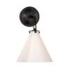 Conical Seeded Glass And Bronze Wall Light -Andrew Martin 1093071 katie small conical sconce bronze