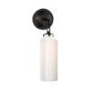 Bronze And White Glass Wall Light -Andrew Martin 1093109 katie small cylinder sconce bronze