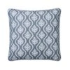 Leaf Motif Cushion In Blue -Andrew Martin 1093312 fig iris fb daisy iris p cushion sml