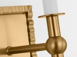 Brass And Linen Shade Wall Light -Andrew Martin 1093403 baxley sconce brass 4