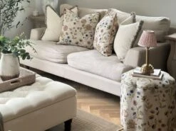 Embroidered Cushion In Fable Linen In Woodland -Andrew Martin 1094350 picture1