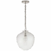 Acorn Pendant In Polished Nickel With Clear Glass -Andrew Martin 113563 katie acorn pendant in polished nickel with clear glass
