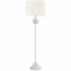 Floor Lamp In Plaster White With Linen Shade -Andrew Martin 114964 alberto large floor lamp in plaster white