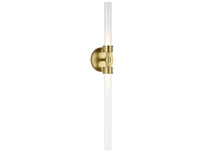 Contemporary Bathroom Wall Light In Acrylic And Natural Brass 3 Contemporary Bathroom Wall Light In Acrylic And Natural Brass