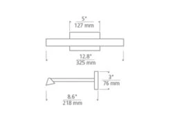 Modern Picture Light In Natural Brass 9 Modern Picture Light In Natural Brass -Andrew Martin 118953 dessau picture light tech