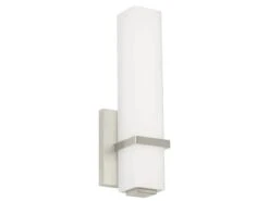 Rectangular Wall Light In Nickel -Andrew Martin 119017 milan wall light 2