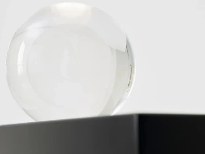 Sculptural Sphere Table Lamp With Black Base 7 Sculptural Sphere Table Lamp With Black Base - Image 5