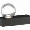 Sculptural Sphere Table Lamp With Black Base -Andrew Martin 119042 mina table lamp nightshade black