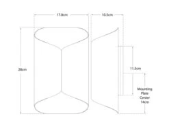 Wall Light In White With Gold Interior 9 Wall Light In White With Gold Interior -Andrew Martin 119075 selfoss small wall light tech