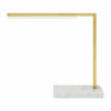 Table Lamp In Natural Brass And White Marble -Andrew Martin 122035 klee brass table lamp