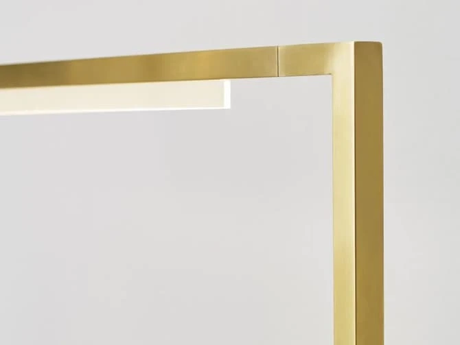 Table Lamp In Natural Brass And White Marble 4 Table Lamp In Natural Brass And White Marble - Image 2