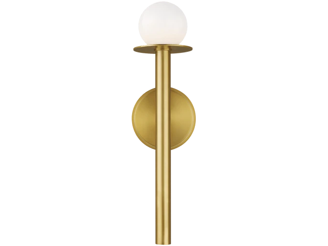 Single Wall Light In Burnished Brass 3 Single Wall Light In Burnished Brass