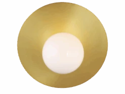 Angled Wall Light In Burnished Brass 7 Angled Wall Light In Burnished Brass -Andrew Martin 122384 nodes large angled sconce in burnished brass with white glass