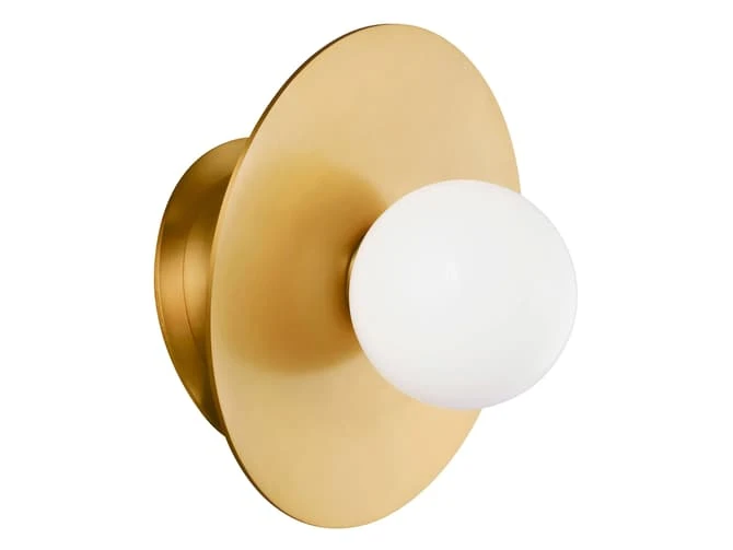 Angled Wall Light In Burnished Brass 3 Angled Wall Light In Burnished Brass