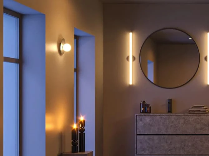 Angled Wall Light In Burnished Brass 4 Angled Wall Light In Burnished Brass - Image 2