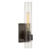 Wall Light In Bronze -Andrew Martin 124208 presidio petite sconce in bronze with clear glass v2