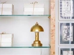 Desk Lamp In Antique Brass -Andrew Martin 124419 brass 6