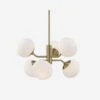Estee Chandelier -Andrew Martin 124496 estee pendant aged brass