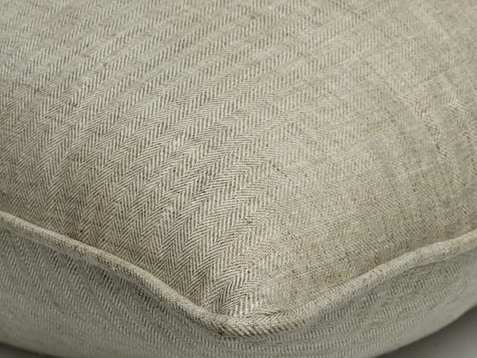 Cushion In Teepee Linen In Natural 4 Cushion In Teepee Linen In Natural - Image 2