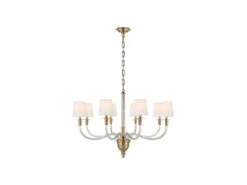 Chandelier In Antique Brass