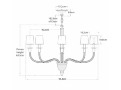 Chandelier In Antique Brass 9 Chandelier In Antique Brass -Andrew Martin 132761 122409 vivian7