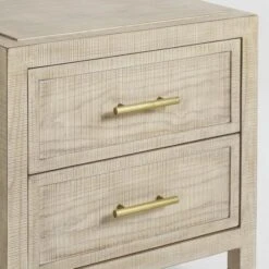 Raffles Bedside Table, Two Drawer 9 Raffles Bedside Table, Two Drawer -Andrew Martin 136834 raffles nightstand detail1