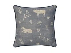 Charming Cushion In Denim Blue