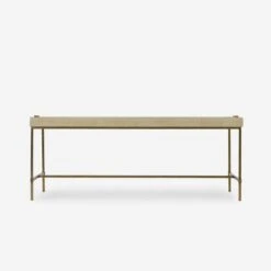 Edith Coffee Table, Latte Shagreen