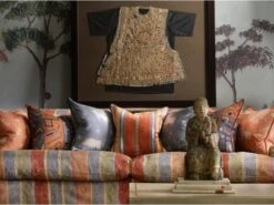 Cushion With Vertical Stripe In Brick Orange 12 Cushion With Vertical Stripe In Brick Orange -Andrew Martin 138472 lady may isthmus brick green raffles coffee table mythical land summer storm argonaut cushions sml