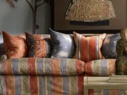 Charming Cushion In Denim Blue -Andrew Martin 138473 lady may isthmus brick green raffles coffee table mythical land summer storm argonaut cushions lg