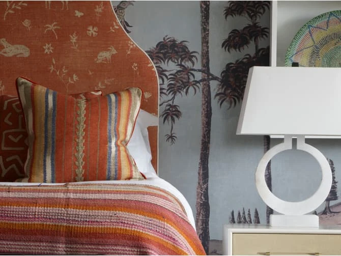 Cushion With Vertical Stripe In Brick Orange 6 Cushion With Vertical Stripe In Brick Orange - Image 4