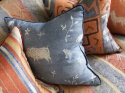 Charming Cushion In Denim Blue -Andrew Martin 138695 avebury denim cushion lifestyle 2 sml