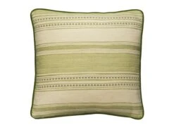 Striped Cushion In Refreshing Greens