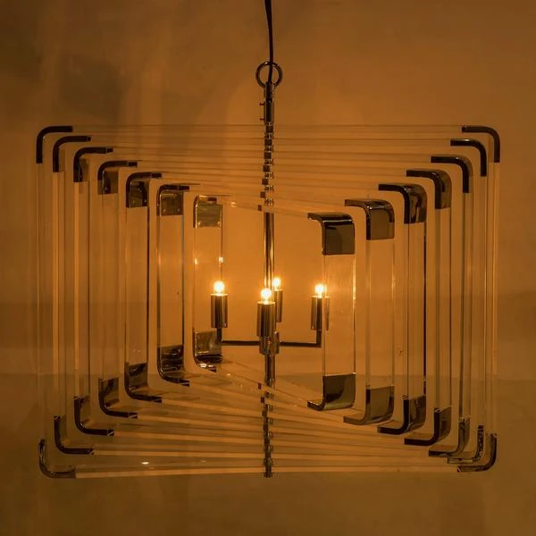 Zachary Acrylic 11 Spiral Light, Nickel 7 Zachary Acrylic 11 Spiral Light, Nickel - Image 5