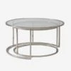 Harlan Silver Nested Coffee Table 2 Harlan Silver Nested Coffee Table -Andrew Martin 140943 harlan silver angle