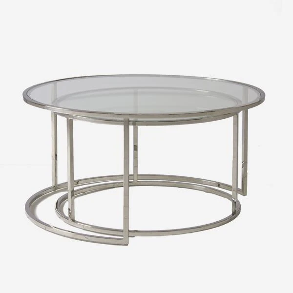 Harlan Silver Nested Coffee Table 3 Harlan Silver Nested Coffee Table