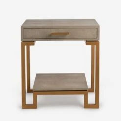 Flex Cream Side Table, Cream -Andrew Martin 141152 flex side table cream front