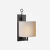 Aspen Wall Light, Black Rust -Andrew Martin 146305 aspen iron wall light in black rust