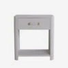 Moby White Bedside Table -Andrew Martin 146380 moby white front for web