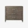 Raffles Nightstand, Grey -Andrew Martin 148849 raffles nightstand dark front copy