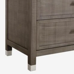 Raffles Nightstand, Grey -Andrew Martin 148854 raffles drawer leg detail