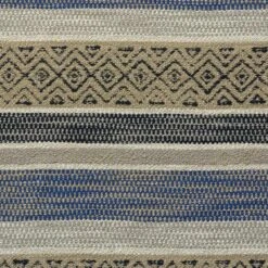 Pampas Indigo Fabric -Andrew Martin 148970 pampas indigo detail3