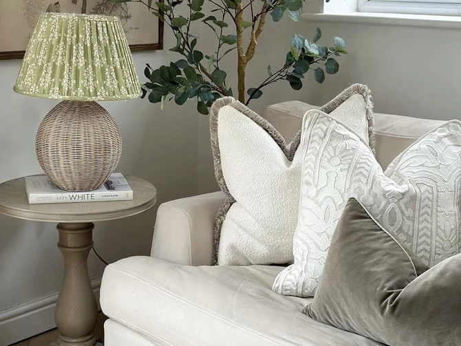 Embroidered Cushion In Totem Linen In Ivory 9 Embroidered Cushion In Totem Linen In Ivory - Image 7