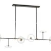 Sculptural Lighting Design In Aged Iron & Antique Brass -Andrew Martin 149696 calvino linear chandelier in aged iron antique brass s5695ai hab cg eu 3