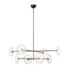 A Refined Balance Of Sculptural Form In Aged Iron & Antique Brass 1 A Refined Balance Of Sculptural Form In Aged Iron & Antique Brass -Andrew Martin 149702 calvino radial chandelier in aged iron antique brass s5694ai hab cg eu 3